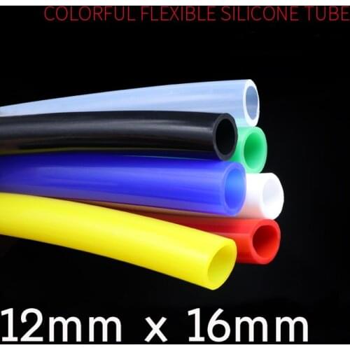 Colorful Flexible Silicone Tube ID 12mm x 16mm OD Food Grade Non-toxic Drink Water Rubber Hose Milk Beer Soft Pipe Connector
