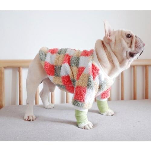 French Bulldog Clothes Winter Dog Pets Clothing Poodle Schnauzer Pug Costume Hoodie Frenchie Dog Apparel Outfit Dropshipping
