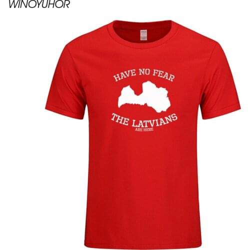 Have No Fear The Latvian Funny Letter Print T Shirt Men Summer New Casual Short Sleeve T-shirt Cotton Map Of Latvia Tops Tee