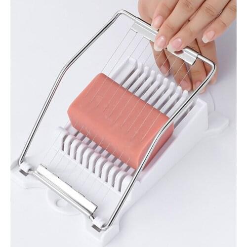 Stainless Steel Luncheon Meat Slicer Multifunction Manual Egg Cutter Vegetable Fruit Ham Sushi Cutter Kitchen Cooking Tools