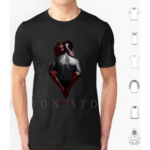 L T T Shirt Cotton Men Diy Print Lust Love Couple Succubus Dark
