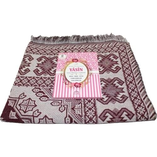 Prayer Rug Set 2 Pieces Muslim Set Arabic Islamic Mevlüt Umrah Gift Sijadat Prayer Rug | Small Yasin i Şeriff