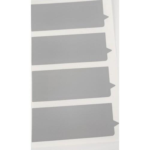 Scratch Off Sticker 25x68mm Quadrate Blank For Postcard Cover Stationery Message Wedding Game