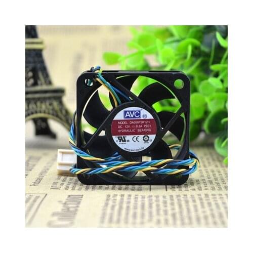 New original 5CM / cm Gale volume 4 lines / PWM temperature control fan 5015 DA0515R12H 12V 0.2A