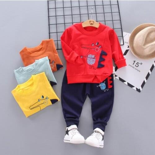 NEW Spring And Autumn New Girls Flower Set Korean Version Of The Child Cartoon Cotton Long Sleeve Suit 2pcs/sets Tracksuit Set