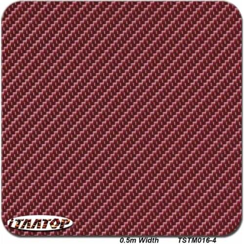 ITAATOP TSTM016-4 0.5M * 2/10/20M Red Carbon Water Transfer Printing Film