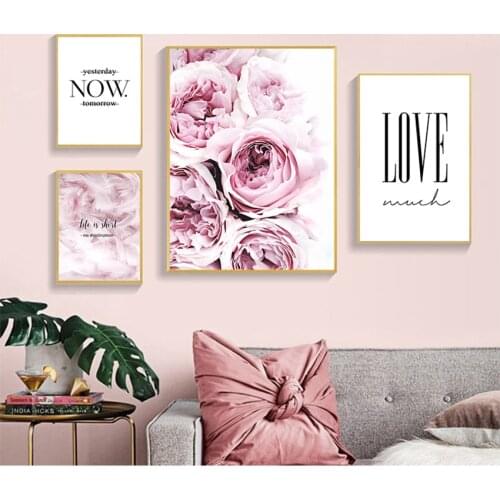 Picture Canvas Prints Home Decor Nordic Style s and Prints Flowers Wall Pictures for Living Room Feather Decorative