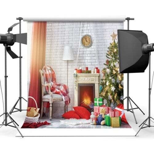 Christmas Photography Backdrops Vinyl Cloth Backgrounds for Photo Studio Children Party Indoor Xmas Decor Custom Photo Backdrop