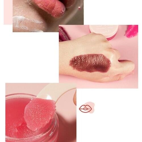 Pudaier Lip Scrub Mask Lip Sleeping Mask Anti-Aging Cosmetics Lip Care Makeup Beauty Nourish Moisture Skin Plumper M1Q1