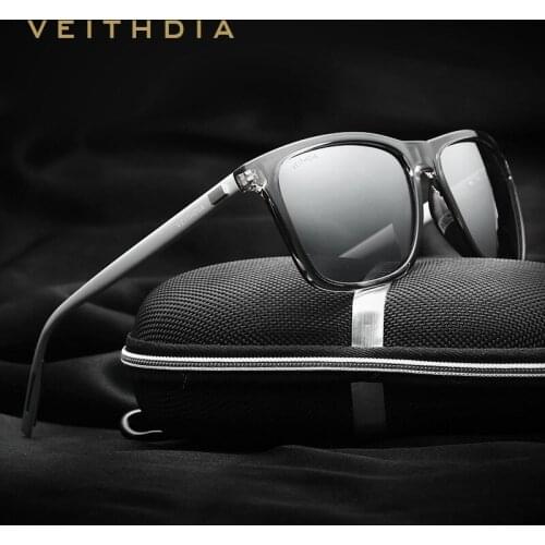 VEITHDIA Brand Unisex Retro Aluminum+TR90 Sunglasses Polarized Lens Vintage Eyewear Accessories Sun Glasses For Men/Women