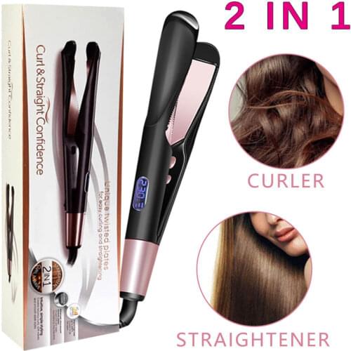 New Spiral Twist Straightener Rotary Bevel Twist Automatic Curling Rod Wave Electric Hair Treatment Temperature Control Splint
