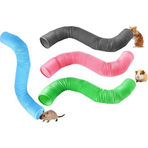 Cat Tunnels Crinkle Kitty Tube Animals Hideaway Play Toy Agility Interactive Maze House for Bunny Ferrets Kittens Puppy Dogs