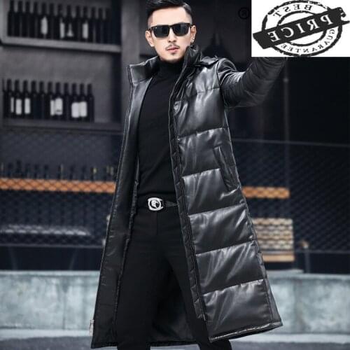 Winter Mens Down Jacket Hooded 20% Duck Down Coat Man Clothes 2021 Thick Warm Long Doudoune Homme Causal Coat Hiver T66