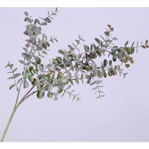 1pc Artificial Eucalyptus Tree Branch Indoor Home Garden Plastic Plant Wedding Party Fake Plants Decor