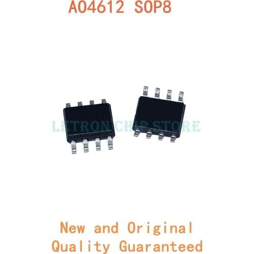 10PCS AO4612 SOP8 4612 SOP-8 SOP SOIC8 SOIC-8 SMD new and original IC