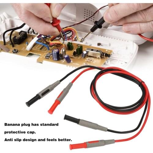 4mm Banana Plug Test Line Injection Molded Straight to Straight Multimeter Wire Cable Tool multimeter DIY Test