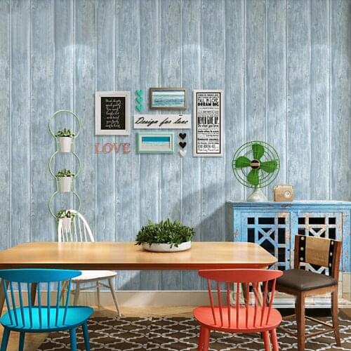 3D Wallpaper Retro Nostalgic Imitation Wood Grain Wallpaper Restaurant Clothing Store Living Room Study Non-Woven Wall Papers 3D