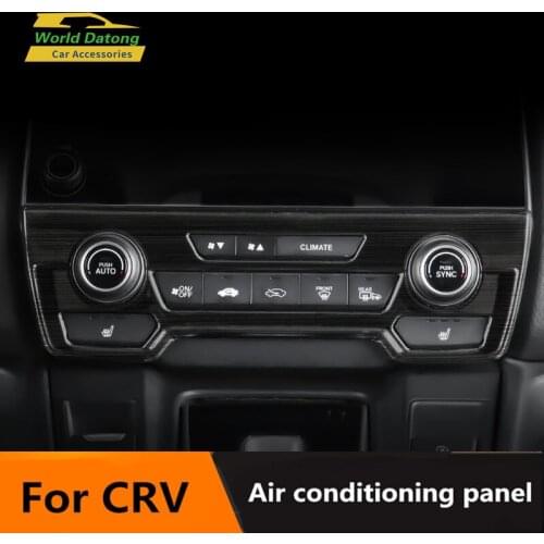 Car Center air conditioning panel Stainless Steel Decoration trim for Honda CRV CR-V 2017 2018 2019