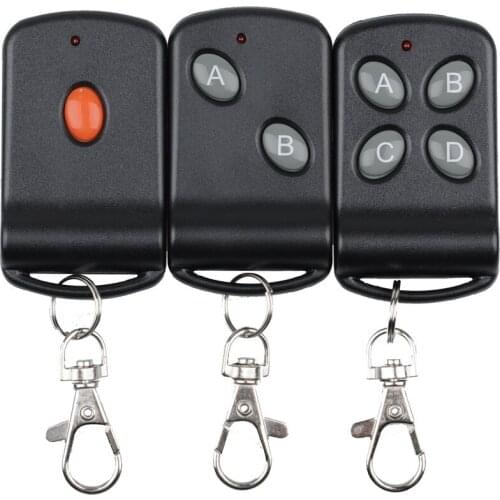 Wireless Remote Control Transmitter AB 2Button /ABCD 4Button 1 Button Black Color RF TX Big Button Remote For Light Switch