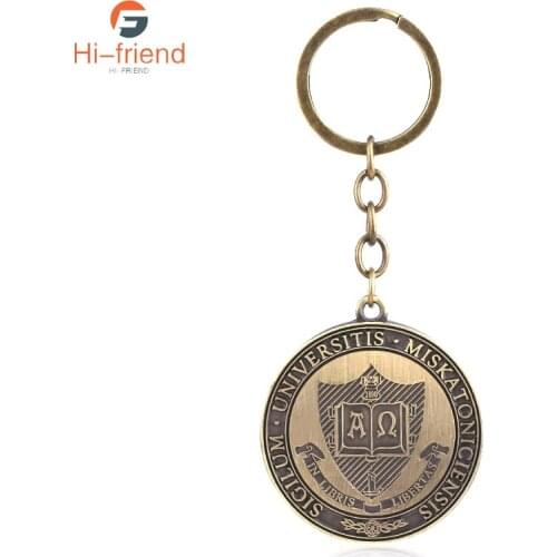 Cthulhu Nyarlathotep Hastur keychain Horror Lovecraft Works Miskatonic University Adapted Keychain Mens Pendant Jewelry