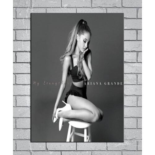 N1549 My Everything Ariana Grande Music Album Cover Light Canvas Custom Poster Wall Decor 20X30 27x40 inch