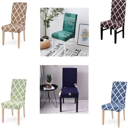 Stretch Velvet Kitchen Office Stretch Chair Cover Solid Seat Protector Elastic Seat Case Dining Computer Slipcover Living Room