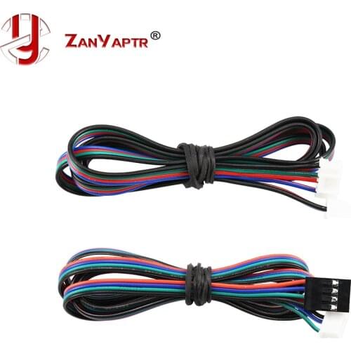 5pcs XH2.54 1 Meter Dupont Cable 4 pin Stepper Motor Wire Part Female to Female Black White Terminal Line 3D Printers Parts