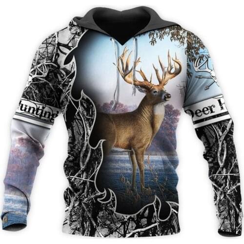 Camo AMO HUNTING ANIMALS deer ART 3D Hoodies Hoodie Men Women New Fashion Hooded Sweatshirt Long Sleeve casual Pullover-16