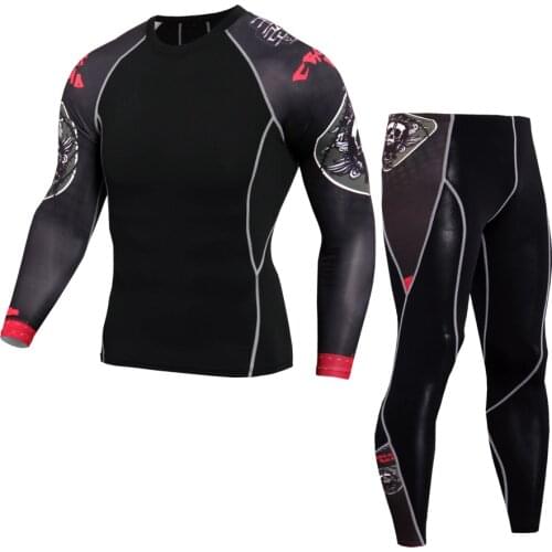 Summer Breathable Motorcycle Tight Long Tops & Pants Motorcycle Jacket Quick Dry Base Layer Motorcycle Suit Running T-shirt Set