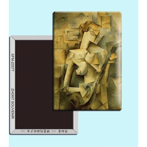 Picasso paintings “The girl who played the mandolin”,Souvenirs of gifts for friends Magnetic refrigerator 23377