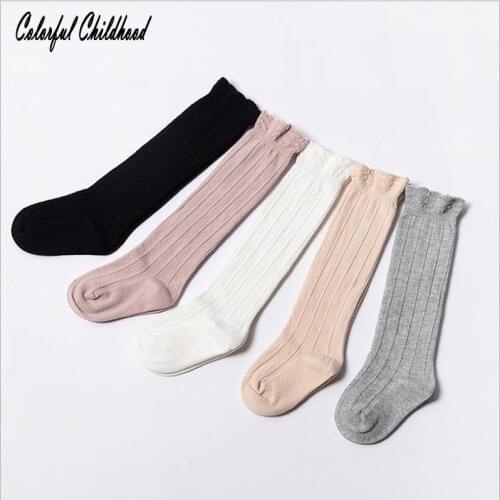 Unisex Lovely Cute cotton toddler Kids baby Socks Knee children Baby girl Socks infant Soft hight quality socks 0-3Y