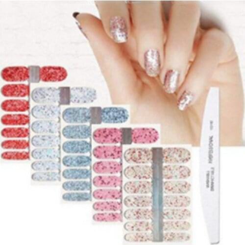 Full Cover Nail Stickers Nail Polish Nail Decoration Nails Sticker Self Adhesive Nail Sticker Creative Nailart Sticker