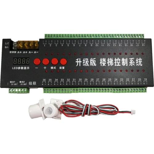 New Led ladder Controller 12V Power Dual Motion Sensor Stair Light Sense Step Led Lights IC 1903 / Single Color Strip Controller