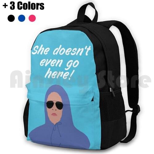 She Doesn'T Even Go Here! Blue Outdoor Hiking Backpack Waterproof Camping Travel She Doesnt Even Golang Here Damien Damian Too