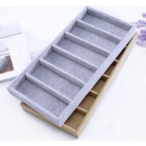 Portable Glasses Organizer 6 Multi-slot Eyeglasses Storage Display Eyewear Eyeglasses Sunglasses Case Jewellery Organizer Tray
