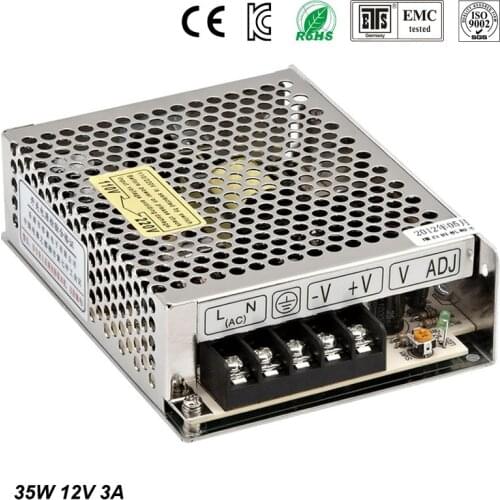 12 V 3A AC / DC PSU alimentation a commutation regulee S-35-12 35 W haute qualite