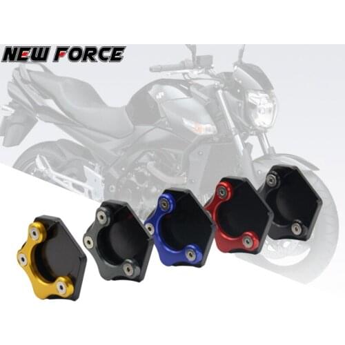 Motorcycle Kickstand Foot Side Stand Extension Pad Support Plate For SUZUKI GSR750 GSR 750 2011-2016 2012 2013 2014 2015