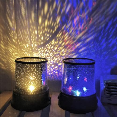 Romantic LED Galaxy Starry Night light Sky Projector Lamp Star moon light for Bedroom Decor Child Kids Birthday Present Xmas
