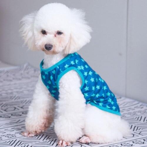 Dog Shirt Sleeveless Skin-friendly Cotton Pet Clothes Dog T-shirt for Puppy