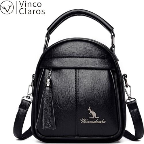 High Quality Leather Mini Backpack Women Back Pack Purse Mochilas Para Mujer Cute Bagpack Brand Designer Small Backpacks Travel