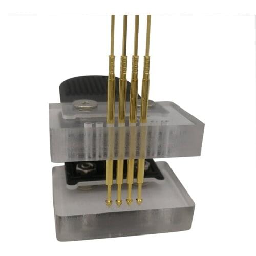 STM32 thimble test probe clamp debugging download program burn mass production STC tool 2.54mm gold plating