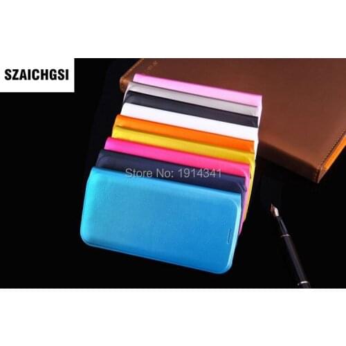 SZAICHGSI Flip Cover PU Leather Case For Samsung Galaxy S8 Slim Wallet Card mobile Phone case wholesale 500pcs/lot