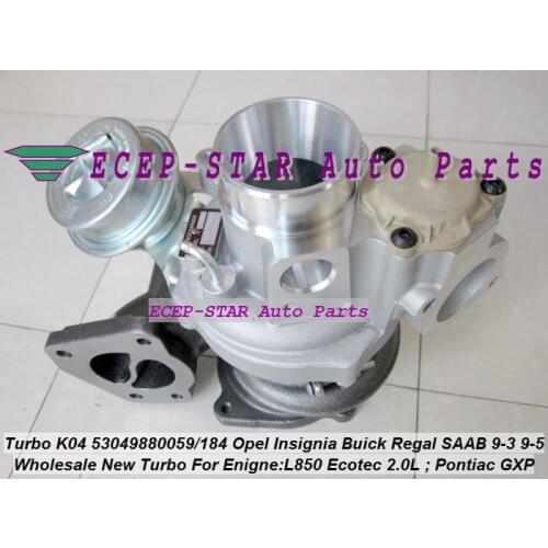 K04 53049880200 53049700200 Turbo For Opel GT L850 Insignia A20NHT Pontiac Solstice GXP For Buick Regal Verano 2.0L NO actuator