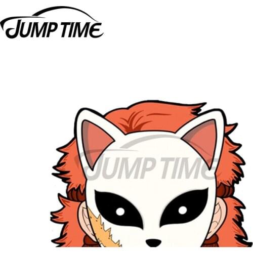 Jump Time 13 x 6.9cm For Sabito Peeker Windshield Car Stickers Vinyl Material Decal Car Door Protector Waterproof for VAN RV