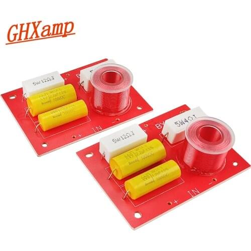 GHXAMP 120W 1 Way Tweeter Crossover 4-8OHM 3.2kHZ Frequency Divider High Frequency For Audio Treble Speaker 2pcs
