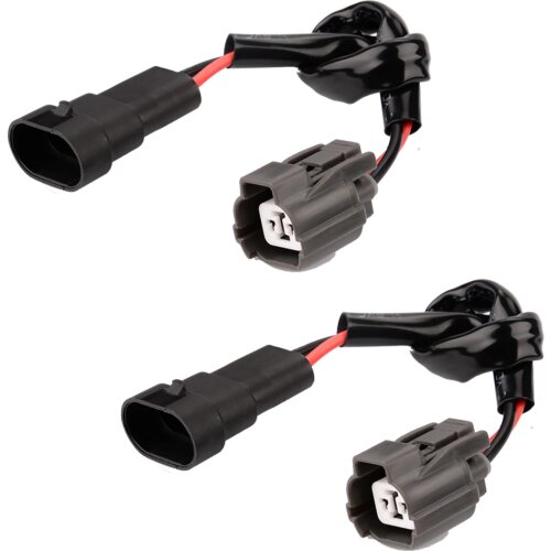 YUNPICAR 9005/9006 Retrofit Adapters/Power Cord Wirng Compatible With Acura Honda Mitsubishi Mazda OEM HID Xenon Ballast Units