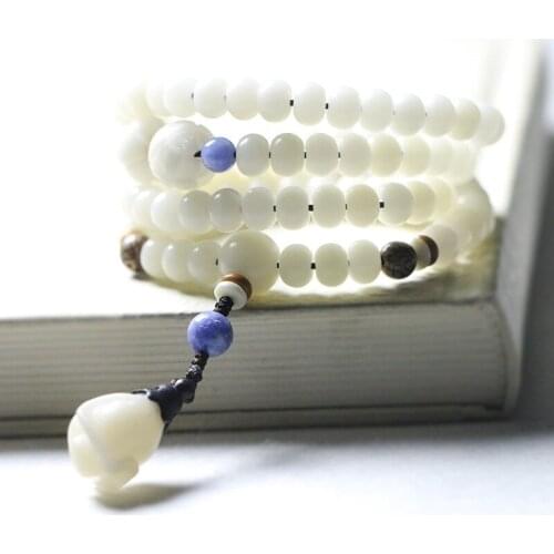 Wholesales 108 Prayer Beads Bracelet for Women with Aquamarine beads Necklace Great Gifts