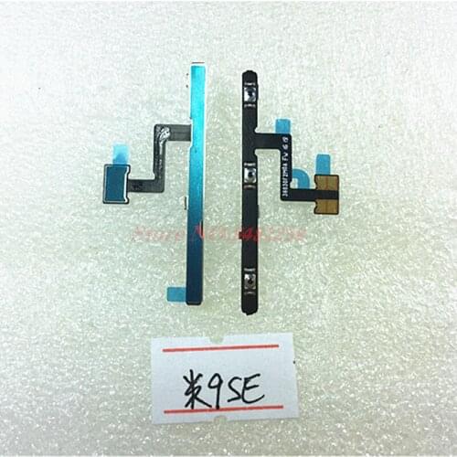 10pcs/Lot 100% Original Power side buttons Flex Cable For Xiaomi 9SE mi9SE Power ON OFF Volume side Keys Replacement parts