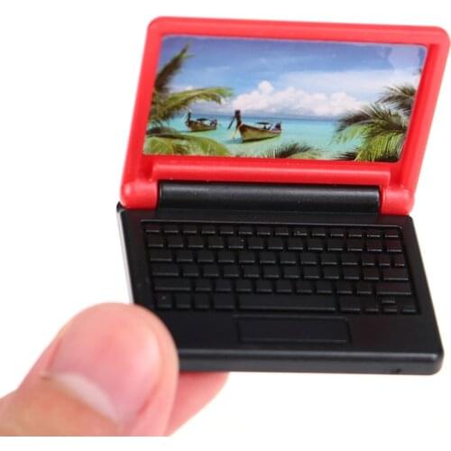 2pcs/pack Dollhouse Miniature Modern Computer Model Doll House Furniture Toy For Children