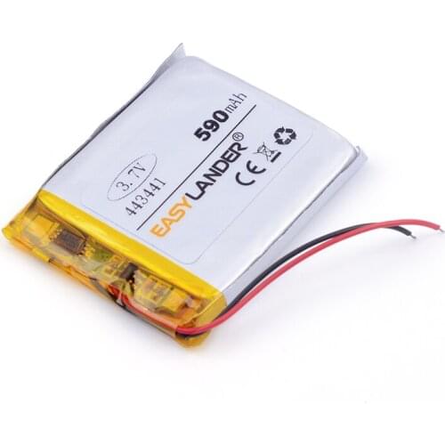 3.7v lithium ion rechargeable battery 590mAh 443441 for MP3,MP4,SPEAKER,bluetooth,GPS,toy,smart watch